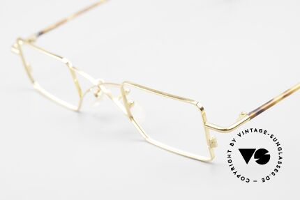 Filou 2503 Square Frame With X Bridge, metal frame can be glazed with lenses of any kind, Made for Men and Women