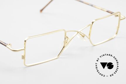 Filou 2503 Square Frame With X Bridge, unworn NOS (like all our unique vintage eyewear), Made for Men and Women