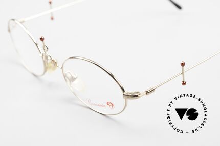 Casanova Arché 1 Art Glasses 80's Gold Plated, model name: Col-01, size 46/18, Arché 1, made in Italy, Made for Women