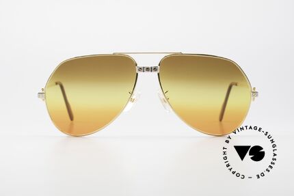 Cartier Vendome Santos - L Triple Gradient Desert Sun, mod. "Vendome" was launched in 1983 & made till 1997, Made for Men
