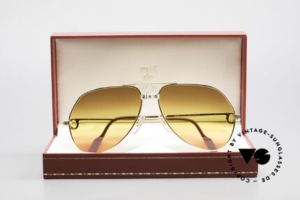 Cartier Vendome Santos - L Triple Gradient Desert Sun, NO retro sunglasses, but an authentic vintage ORIGINAL, Made for Men