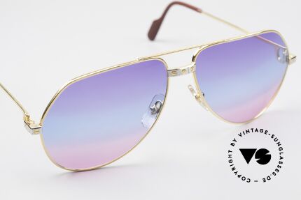 Cartier Vendome Santos - L Unique Triple Gradient Galaxy, CUSTOMIZED LENSES: Only available at us! (100% UV), Made for Men