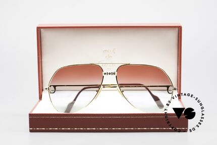 Cartier Vendome Santos - L Unique Bordeaux Polar Lights, NO RETRO sunglasses, but an authentic vintage Original, Made for Men