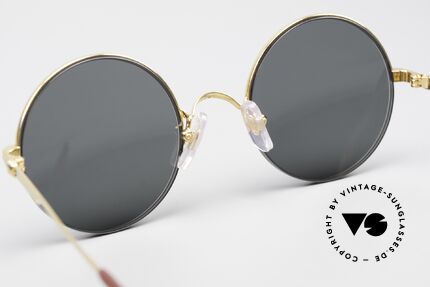 Cartier Mayfair Luxury Round Sunglasses 90's, new G15 green/gray lenses (100% UV protect.), Made for Men and Women