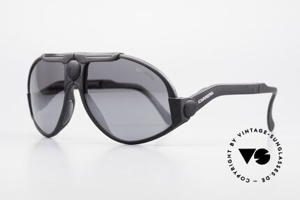 Carrera 5586 Folding Kevlar Sunglasses 90s, high-end Carrera silver-mirrored lenses (100% UV), Made for Men