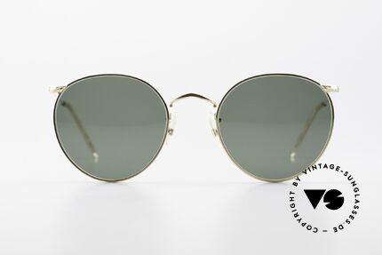 Algha Panto 47/22 Old 70's Gold Filled Frame, classic round panto-design from the mid 1970's, Made for Men and Women