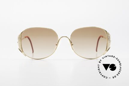 Christian Dior 2362 Ladies Sunglasses Rhinestone, GOLD-plated frame with rich rhinestones-appliqué, Made for Women