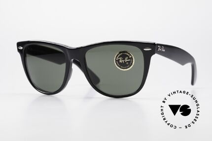 Ray Ban Wayfarer II JFK USA Vintage Sunglasses Details