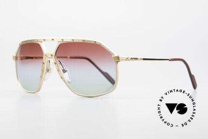 Alpina M6 West Germany Sunglasses 80's, with new customized tricolored sun lenses, fancy, Made for Men and Women