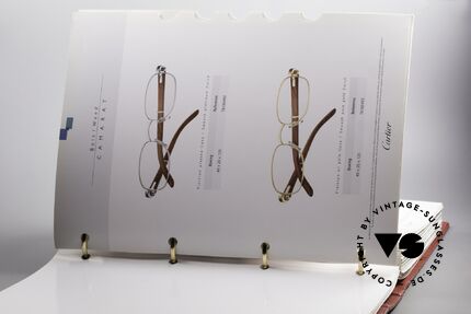 Cartier_ Catalog Cartier Lunettes Eyewear, with technical details and reference numbers, Made for Men and Women