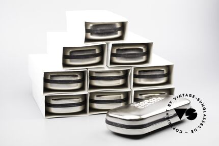 Jean Paul Gaultier 10 Cases Old Original JP Gaultier Cases, very strong hard cases, silver-chrome and black, Made for Men and Women