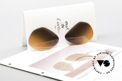 Cartier Vendome Lenses - L Double Gradient Desert Storm, very special double gradient "desert storm"; truly unique, Made for Men and Women