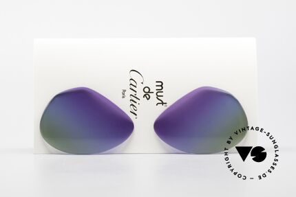 Cartier Vendome Lenses - L Purple Polar Lights Tricolor Details