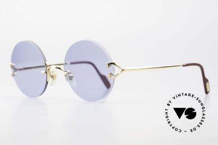 Cartier Madison Round Luxury Sunglasses 90's, 2nd hand model, but in mint condition + orig. BOX, Made for Men and Women