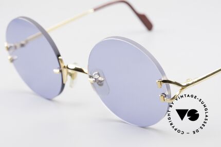 Cartier Madison Round Luxury Sunglasses 90's, with new CR39 UV400 BLUE lenses (100% UV protect.), Made for Men and Women