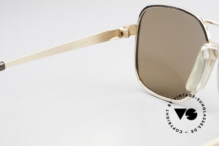 Metzler 7680 Small 80's Frame Gold Plated, sun lenses could be replaced with optical lenses, Made for Men