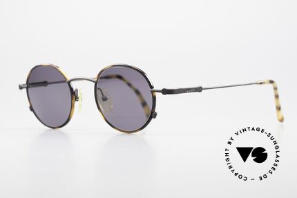 BOSS 5148 Round Panto Style Sunglasses, dressy color combination: tortoise & matte black, Made for Men and Women