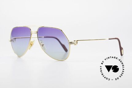 Cartier Vendome LC - S 80's Sunglasses Polar Lights, this pair (Louis Cartier decor): in SMALL size 56-14, 130, Made for Men and Women