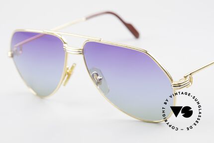 Cartier Vendome LC - S 80's Sunglasses Polar Lights, new fancy triple-gradient sun lenses (like polar lights), Made for Men and Women