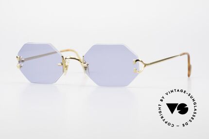 Cartier Rimless Octag Octag Shades One of a Kind Details