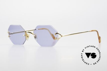 Cartier Rimless Octag Octag Shades One of a Kind, customized by our optician; in large size (140mm), Made for Men and Women