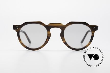 Lesca Panto 6mm 60's Frame Panto Sunglasses, very massive frame (6mm thick profil); built to last!, Made for Men