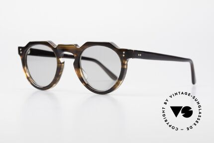 Lesca Panto 6mm 60's Frame Panto Sunglasses, made in France; WITHOUT any MARKS or inscriptions, Made for Men