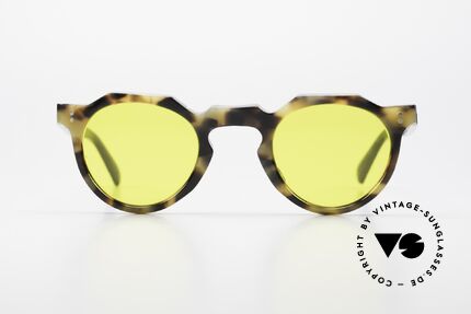 Lesca Panto 6mm 60's Panto Sunglasses France, very massive frame (6mm thick profil); built to last!, Made for Men and Women