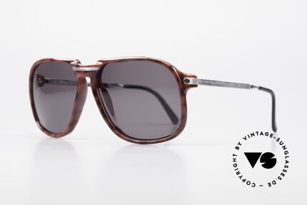 Dunhill 6005 Rare Old Men's Sunglasses 1984, precious rhodanized metal parts with Barley facets, Made for Men
