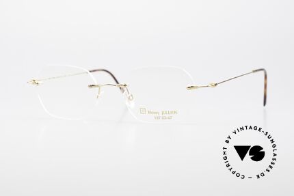 Henry Jullien Melrose 4000 Rimless Vintage Frame 90's, rimless vintage eyeglass-frame by HENRY JULLIEN, Made for Men and Women