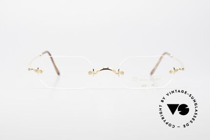 Henry Jullien Paraphe 303 Octagonal Rimless Frame, Jullien is well-known for high-end gold processing, Made for Men and Women