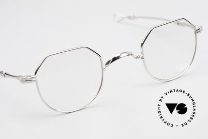 Lunor I 18 Telescopic True Vintage Eyeglasses, unworn rarity from app. 1999 with PLATINUM finish, Made for Men and Women