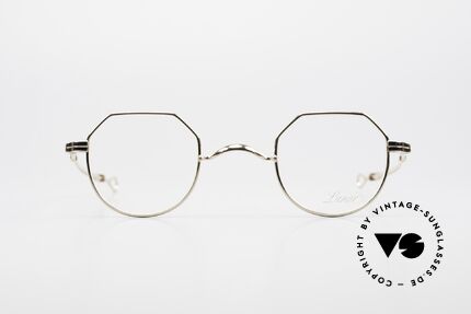 Lunor I 18 Telescopic Sliding Temples Gold Plated, the (arms) temples are extendable like a telescope, Made for Men and Women