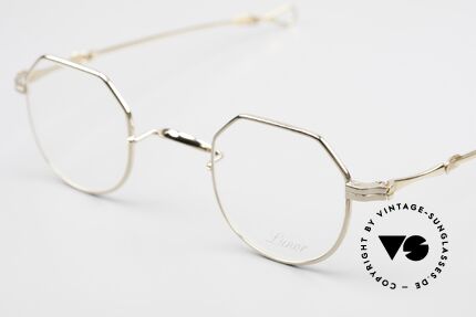 Lunor I 18 Telescopic Sliding Temples Gold Plated, a highlight for all connoisseurs and eyewear lovers, Made for Men and Women