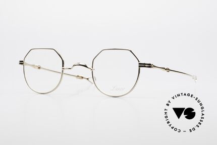 Lunor I 18 Telescopic Sliding Temples Gold Plated, old LUNOR telescopic eyeglasses or "sliding glasses', Made for Men and Women