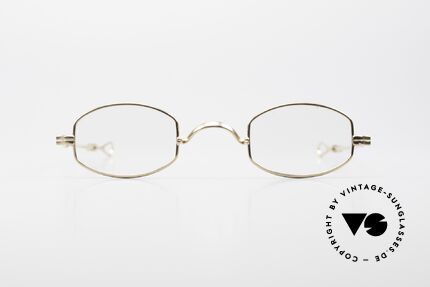 Lunor I 02 Telescopic Telescopic Sliding Temples, Lunor: timeless classics, GOLD-plated, made in Germany, Made for Men and Women
