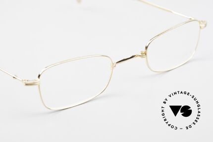 Lunor XXV Folding 02 Foldable Frame Gold Plated, unworn single item (for all lovers of quality), true RARITY, Made for Men and Women