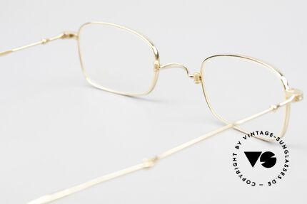 Lunor XXV Folding 02 Foldable Frame Gold Plated, NO RETRO EYEGLASSES, but a precious LUNOR ORIGINAL, Made for Men and Women