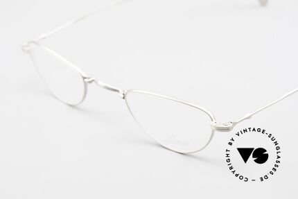 Lunor XXV Folding 06 Foldable Reading Eyeglasses, reading model of the XXV-series, PPS = platinum satined, Made for Men and Women