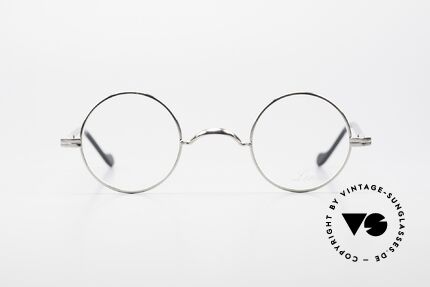 Lunor II A 12 Round Vintage Frame Platinum, combination: full rimmed metal frame & acetate temples, Made for Men and Women