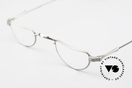 Lunor II 07 Classic Reading Eyeglasses, antique silver frame (coated with a potection lacquer), Made for Men and Women