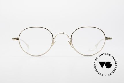 Lunor V 108 Gold Plated Glasses Titanium, without ostentatious logos (but in a timeless elegance), Made for Men