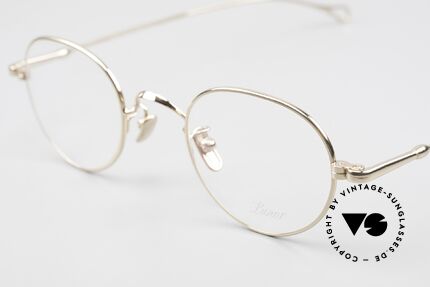 Lunor V 108 Gold Plated Glasses Titanium, from the 2011's collection, but in a well-known quality, Made for Men
