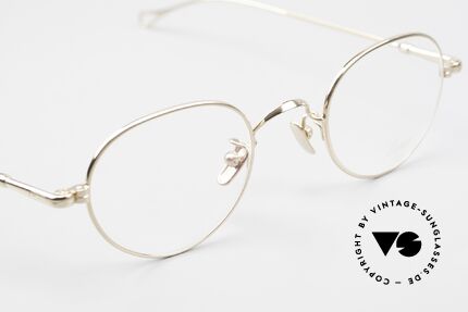 Lunor V 108 Gold Plated Glasses Titanium, of course, an unworn original with pure titanium pads, Made for Men