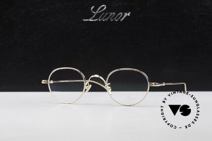Lunor V 108 Gold Plated Glasses Titanium, Size: medium, Made for Men