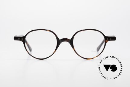 Lunor A43 Panto Acetate Eyeglass-Frame, riveted hinges; cut precise to the tenth of a millimeter, Made for Men and Women