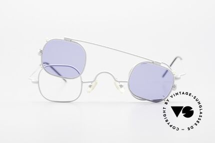 Morel 6090 Square Glasses with Clip-On, Size: small, Made for Men and Women
