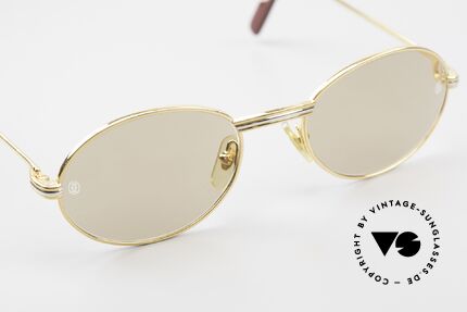 Cartier Saint Honore - M Oval Luxury Sunglasses 90's, 2nd hand model, but in mint condition with orig. box, Made for Men and Women