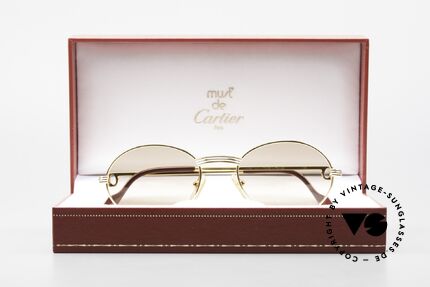 Cartier Saint Honore - M Oval Luxury Sunglasses 90's, Size: medium, Made for Men and Women