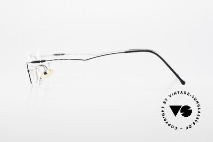 Z Mark 7 Artful Rimless Eyeglasses 90's, demo lenses can be replaced with optical lenses, Made for Men and Women
